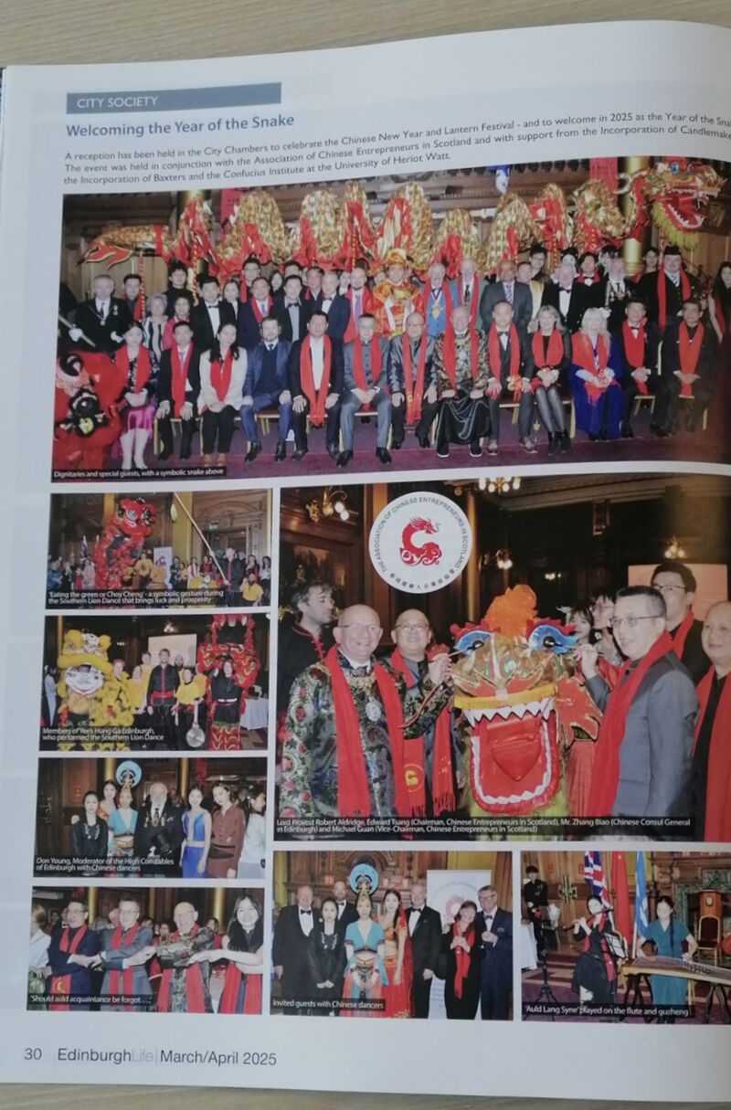 The Lantern Festival featured in Edinburgh Life magazine.