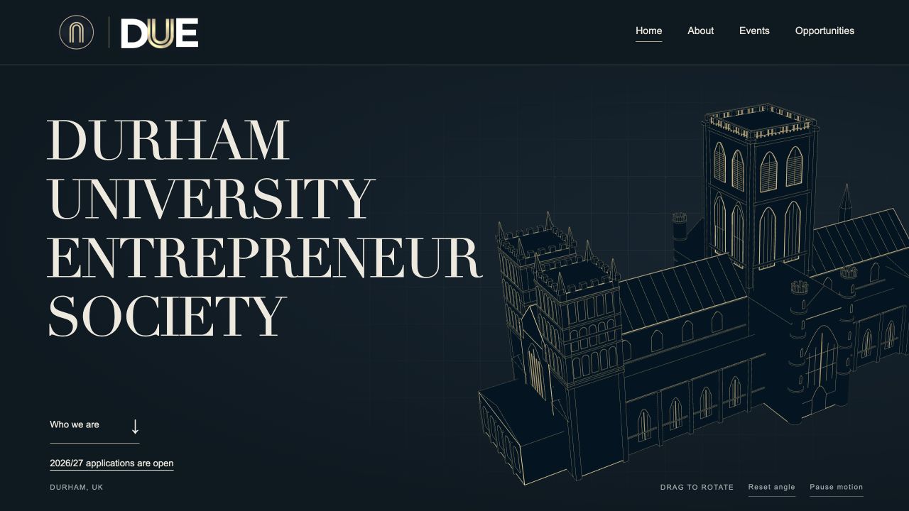 The Durham University Entrepreneurs Society website.